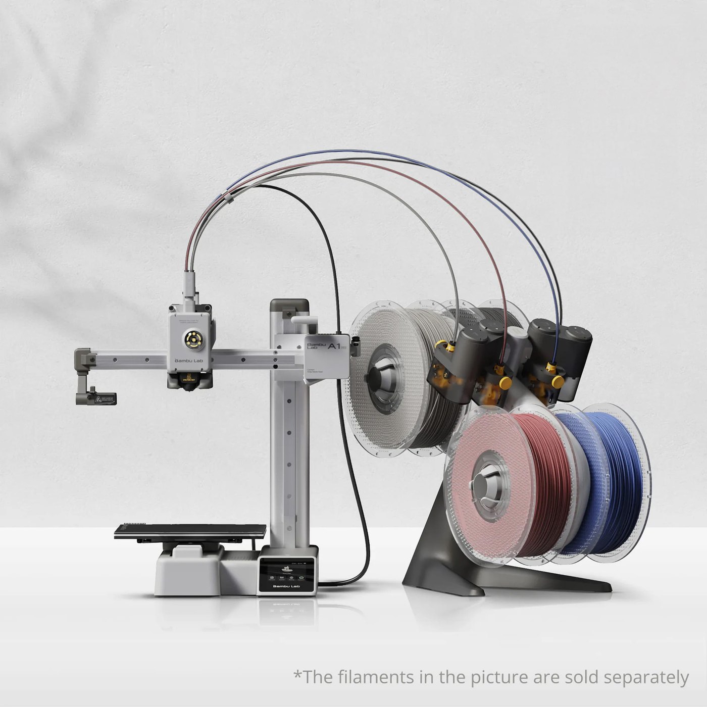 Bambu Lab A1 mini Combo with AMS lite and filament spools