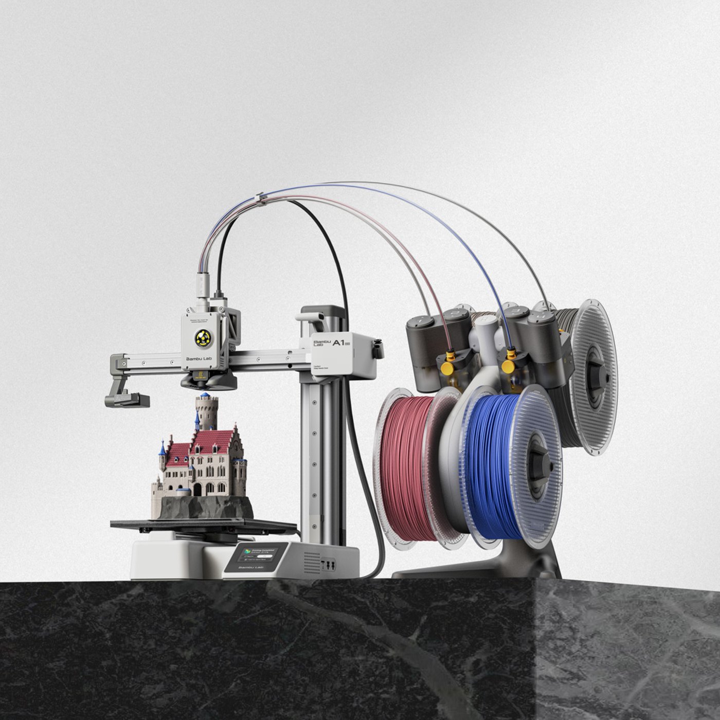 Bambu Lab A1 mini Combo, alternate angle