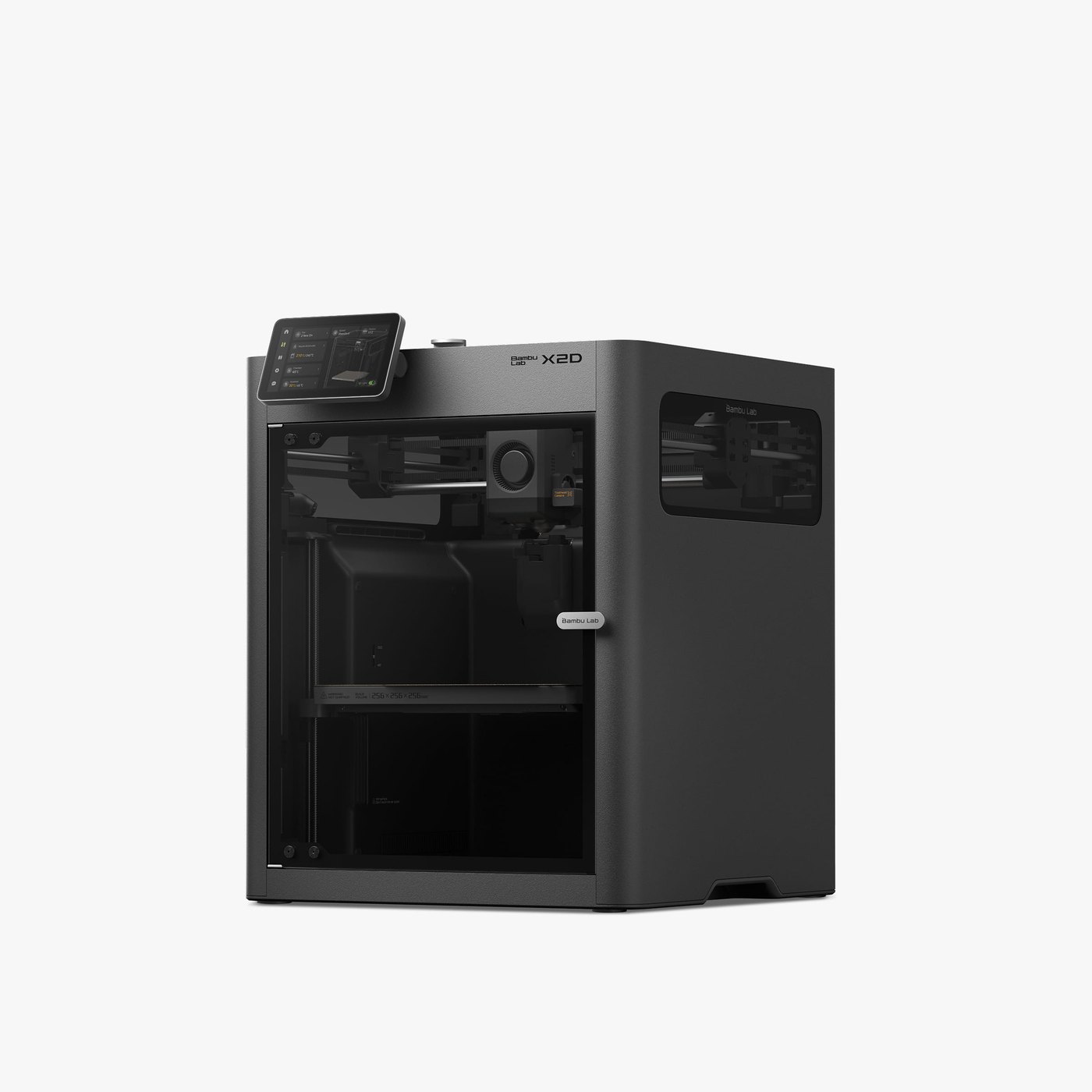 Bambu Lab X2D 3D printer, angled view