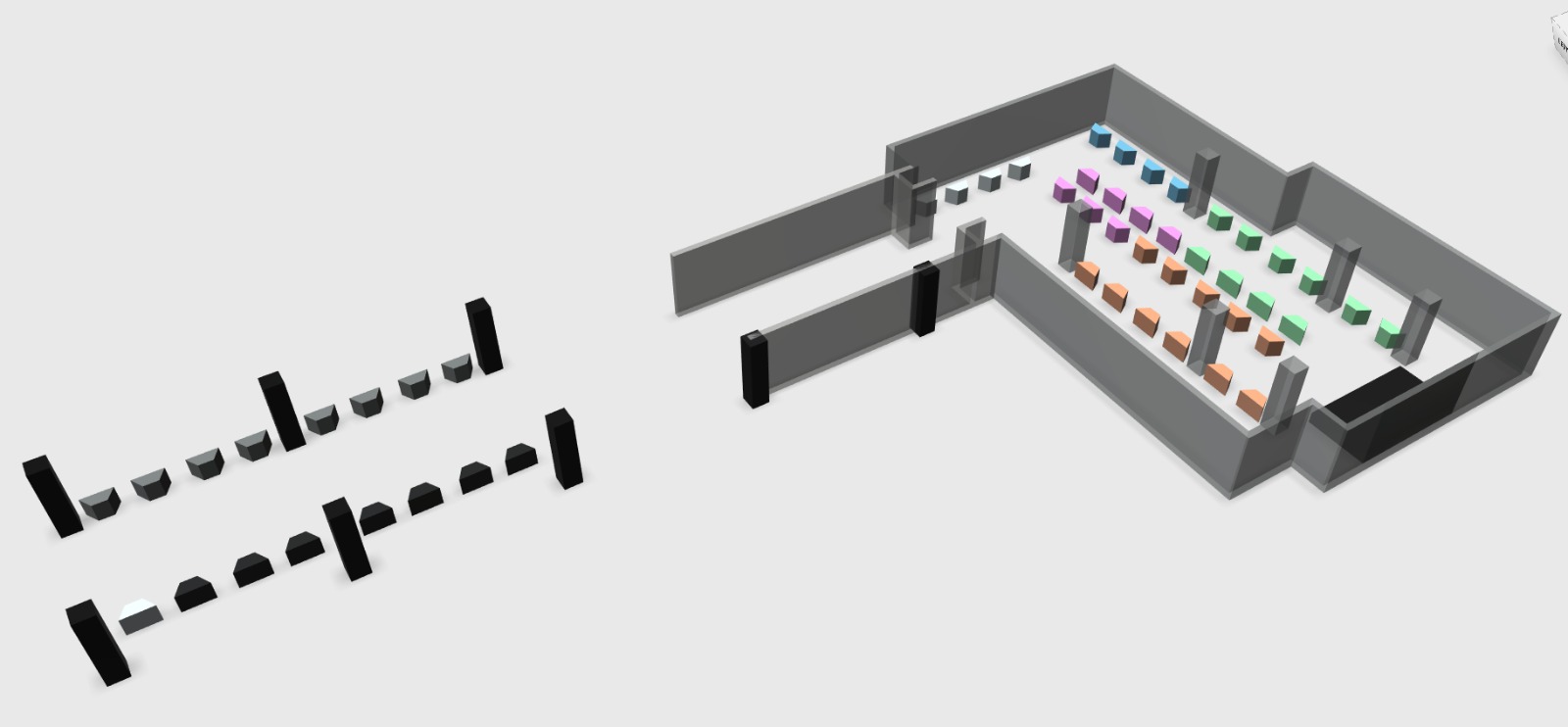 Event venue layout — Makeramai Makerspace, Plaza Merdeka, showing community booth zones