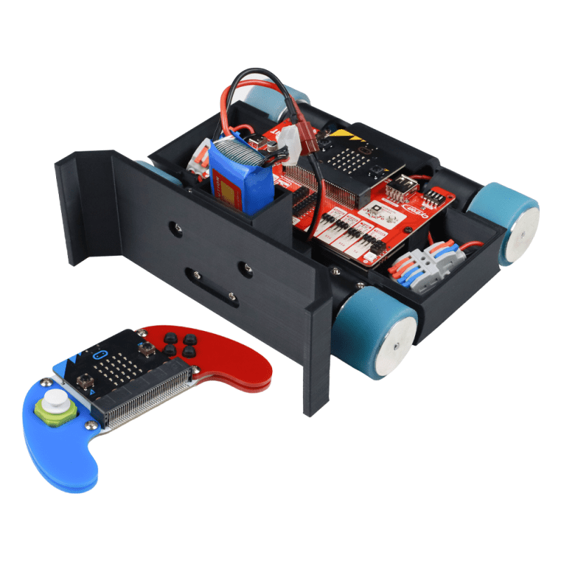 SOCCER:BIT / sumo:bit robot with PS2-style wireless controller